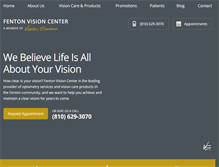 Tablet Screenshot of fentonvisioncenter.com
